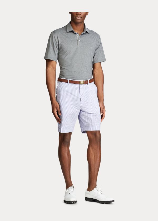 Ralph Lauren Classic Fit Seersucker Shorts Herre Danmark (ZJCGE7850)